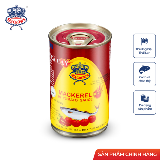 Cá hộp Sea Crown cá Nục sốt cà cay
