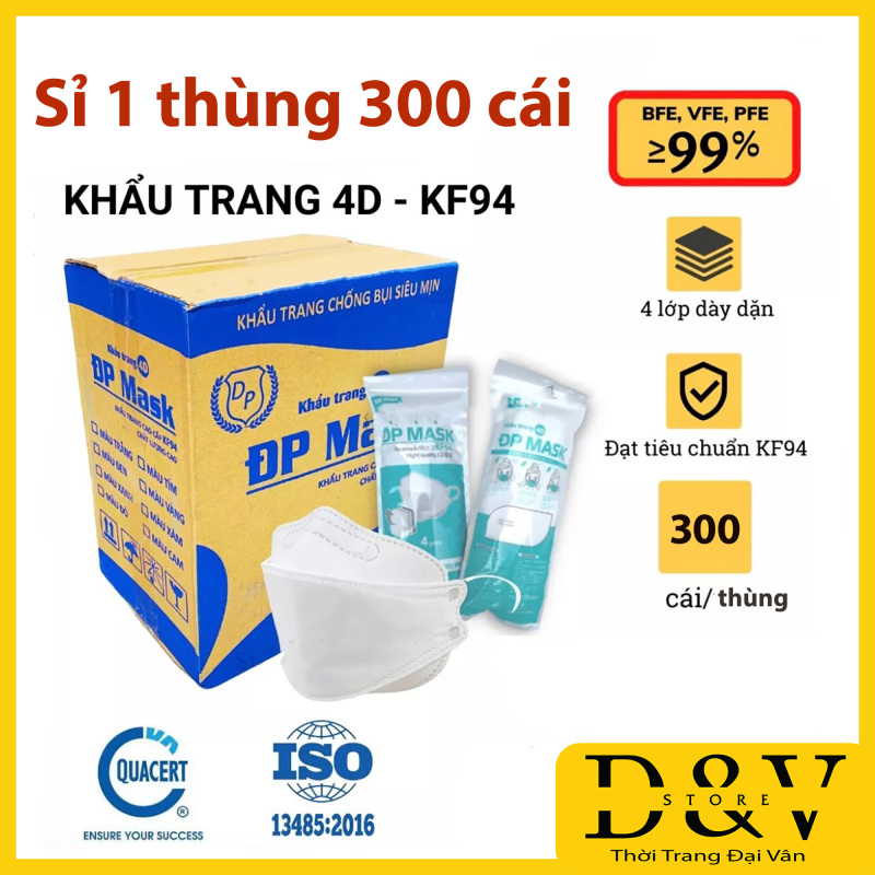 Sỉ 1 thùng khẩu trang kf94 hàng chính hãng