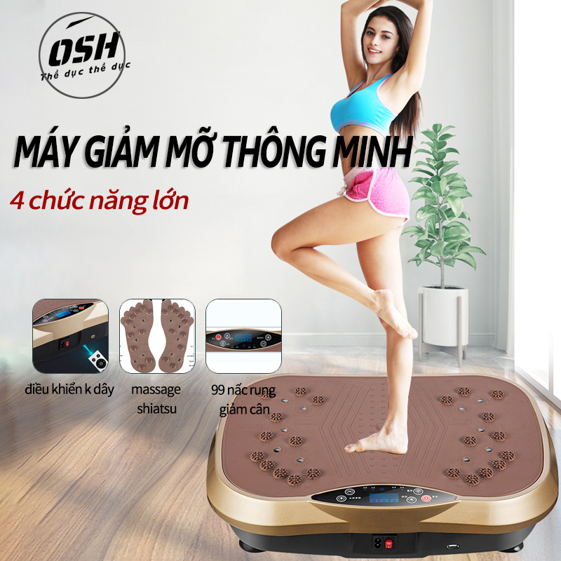 [HCM]Máy chạy bộ Máy tập thể thao rung thương hiệu SKM 99 cấp độ rung tùy chỉnh tốc độ theo ý thích máy tập thể thao thông minh