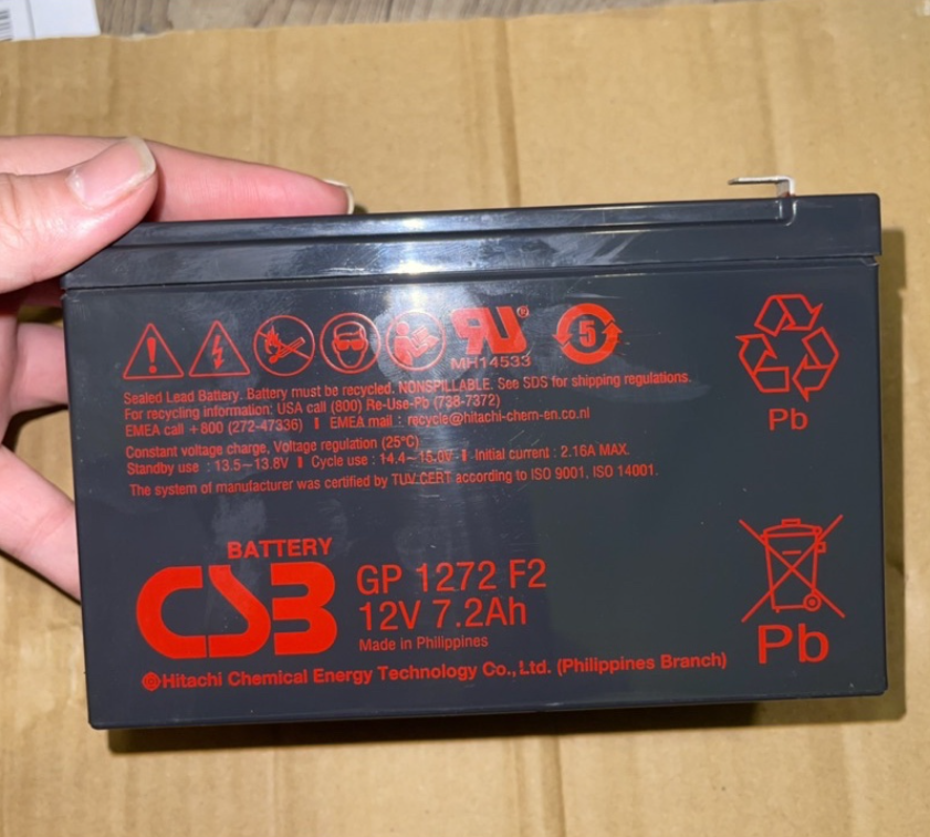 Ắc quy csb 12v 7.2a chính hãng bảo hành 12 tháng