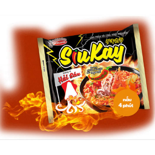 Giá sỉ thùng mì SIUKAY hải sản 7 cấp độ ( 24 GÓI )