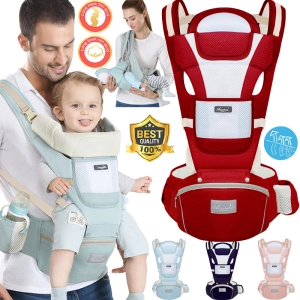 ภาพหน้าปกสินค้าเป้อุ้มเด็ก 0-4 ปี Baby Carrier Pro เป้อุ้มเด็กฝ้าย อุ้มเด็กอย่างสบายๆ ตะข่าย 3D ระบายอากาศ อุ้มทารกแรกเกิดแบบนอนได้ 4IN1 Baby Hipseat Ergonomic Baby Carrier Soft Cotton ซึ่งคุณอาจชอบราคาและรีวิวของสินค้านี้