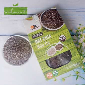 Hạt Chia Organic Nam Mỹ (500g) - Hạt chia đen hữu cơ Nam Mỹ