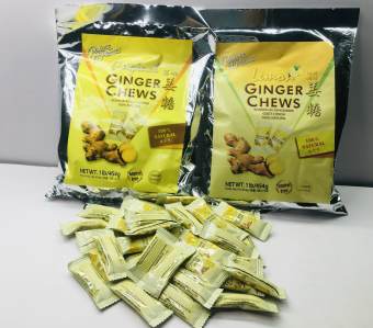 Kẹo gừng dẻo nguyên chất Original Ginger Chews 454g [Hàng Mỹ]