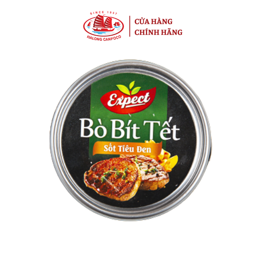 Bò bít tết sốt tiêu đen 150g - Đồ Hộp Hạ Long