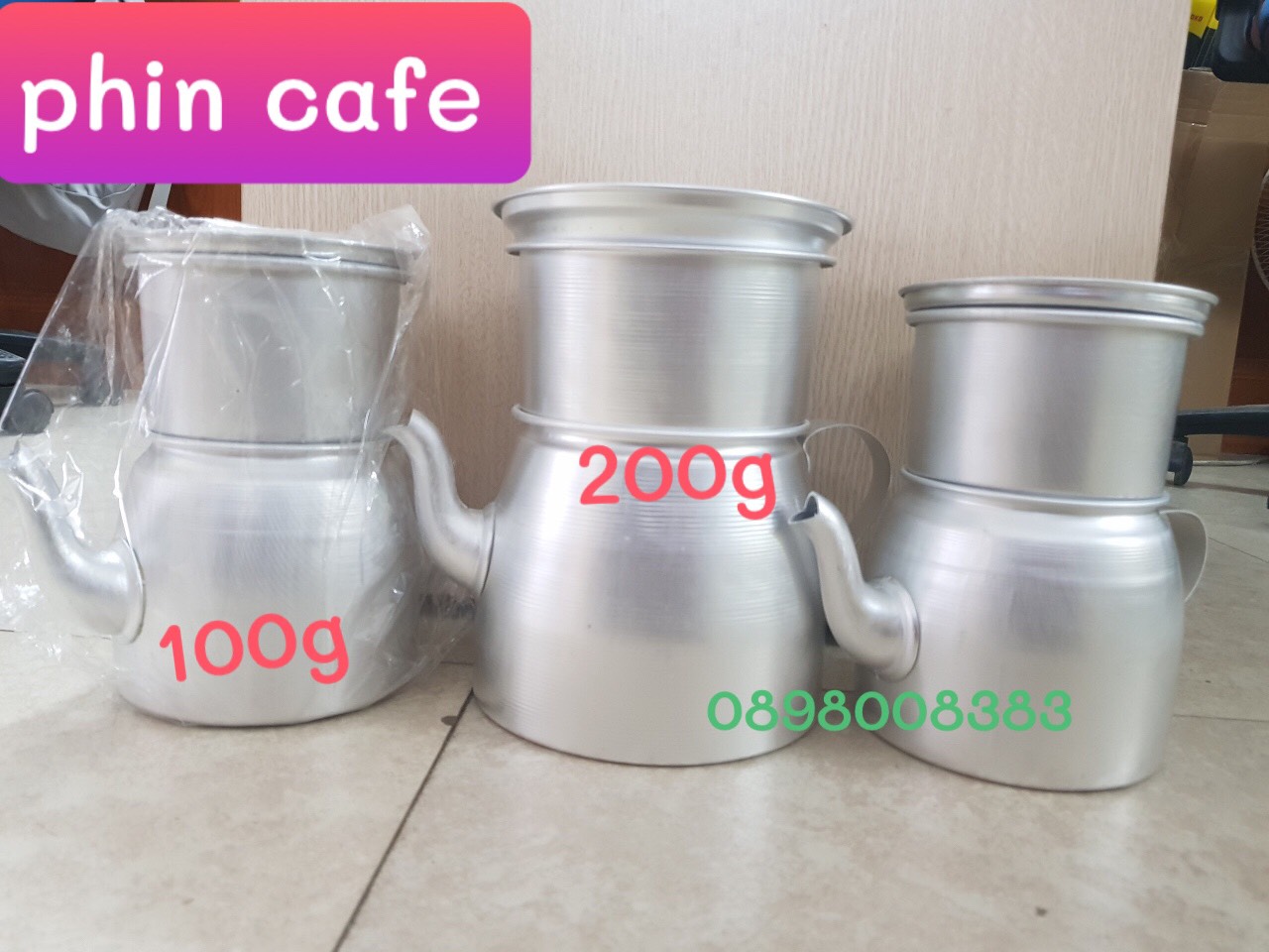 Phin pha cà phê nhôm 1 2 lạng
