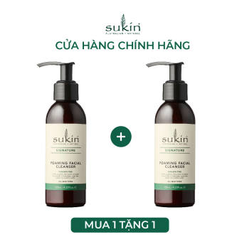 Sữa Rửa Mặt Tạo Bọt Sukin Signature Foaming Facial Cleanser 125ml (HSD: 06/04/2024)