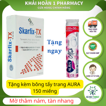 Skarfix TX Kem dưỡng da mờ thâm nám, trắng sáng - Tuýp15g