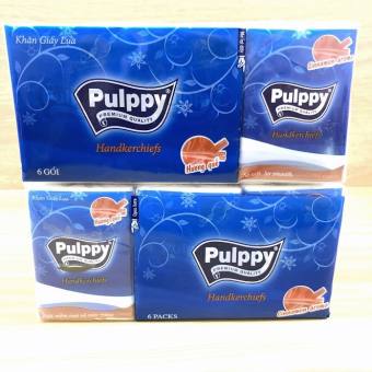 Khăn giấy lụa bỏ túi Pulppy ( 1 Lốc 6 gói)