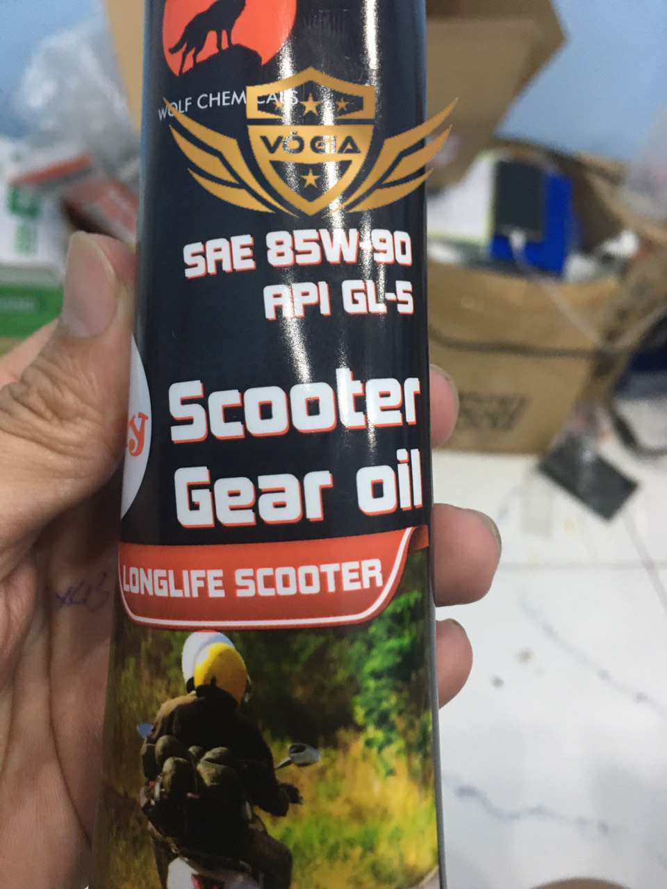 Nhớt hộp số wolf chemicals sae 85w90 120ml , lap wolf 85w90