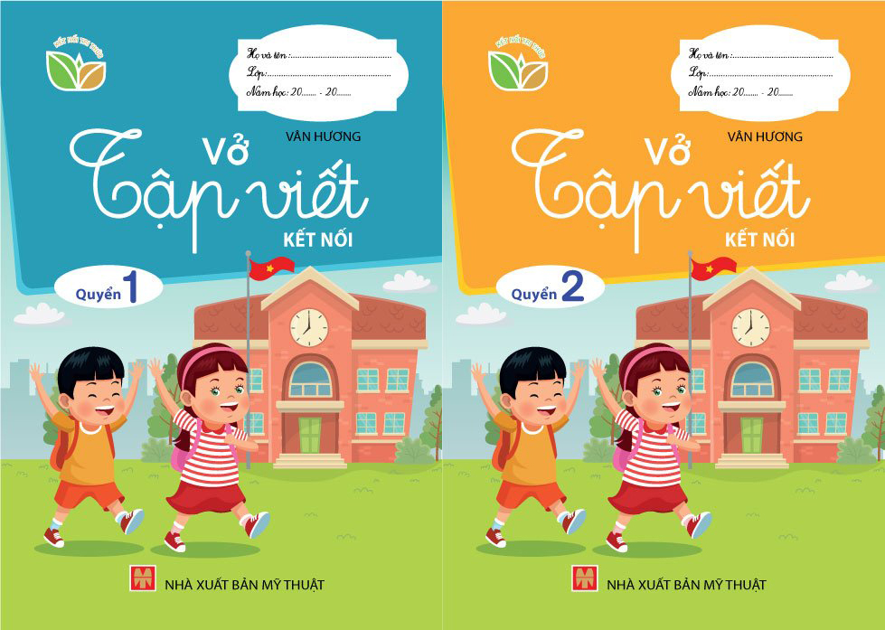 Sách - combo 2 cuốn - vở tập viết kết nối quyển 1 & quyển 2.