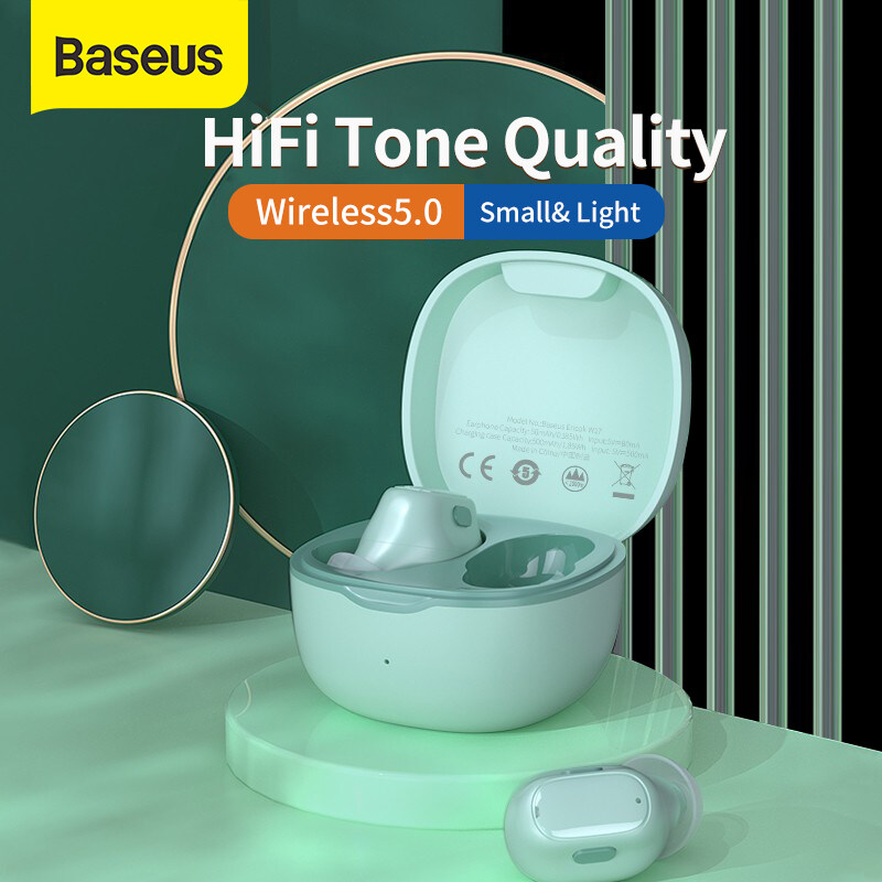 Baseus tai nghe tws wm01 & wm02 tai nghe không dây bluetooth 5.0 tai nghe không dây giảm tiếng ồn thông minh tai nghe bluetooth không dây mini nhét tai cho samsung s20 huawei xiaomi tai nghe nhét tai