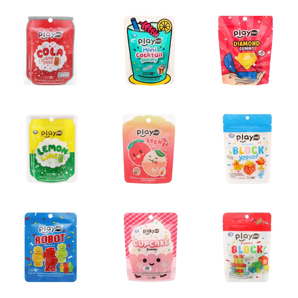 Kẹo dẻo play more 4d nhiều vị