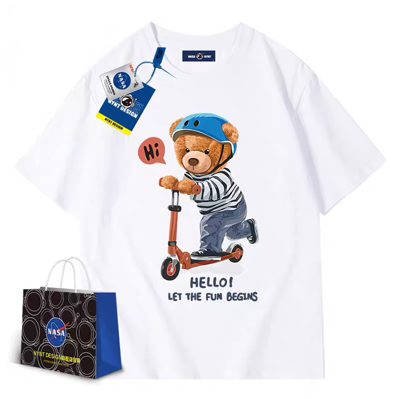 Áo thun tay lỡ Justin Drew , Áo thun unisex nam nữ form rộng oversize chất liệu Cotton - AT10 - 5
