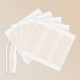 BEAUTYBIGBANG 240 Cái Gạc 5 Tờ Miếng Dán Mí Gấp Đôi Vô Hình Ren Lưới, Miếng Dán Mí Mắt Tự Dính Trong Suốt Vô Hình