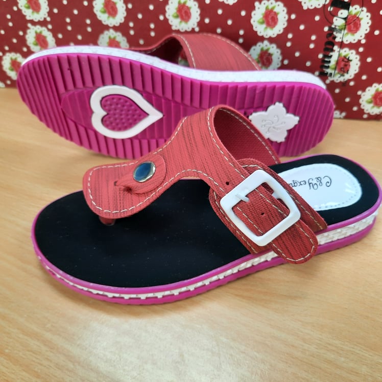 ✨READY STOCK✨ Girl Sandals Kids Baby Fashion Non Slip Sandal Casual Pu Beach Sandal Design A
