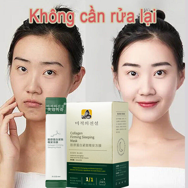 Mặt nạ ngủ Mặt nạ dưỡng ẩm làm trắng da Mặt nạ collagen Mặt nạ cấp nước dưỡng ẩm miễn rửa lại bổ sung collagen cho da dưỡng ẩm sâu cho da làm sáng màu da săn chắc và giảm nếp nhăn làm mới và kiểm soát dầu