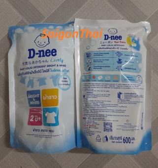 (SGT) Nước giặt và xã Dnee túi 600ml - Lively - màu trắng