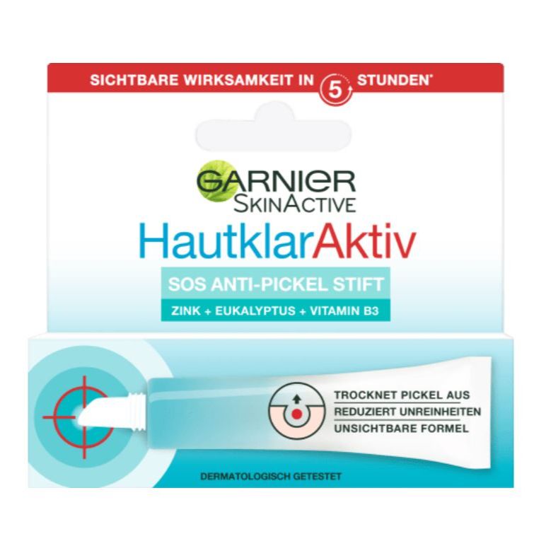 Bút chấm mụn cấp tốc dạng gel Garnier SOS Anti Pickel Stift 10ml giúp khô mụn xẹp mụn nhanh chóng - Hàng nội địa Đức