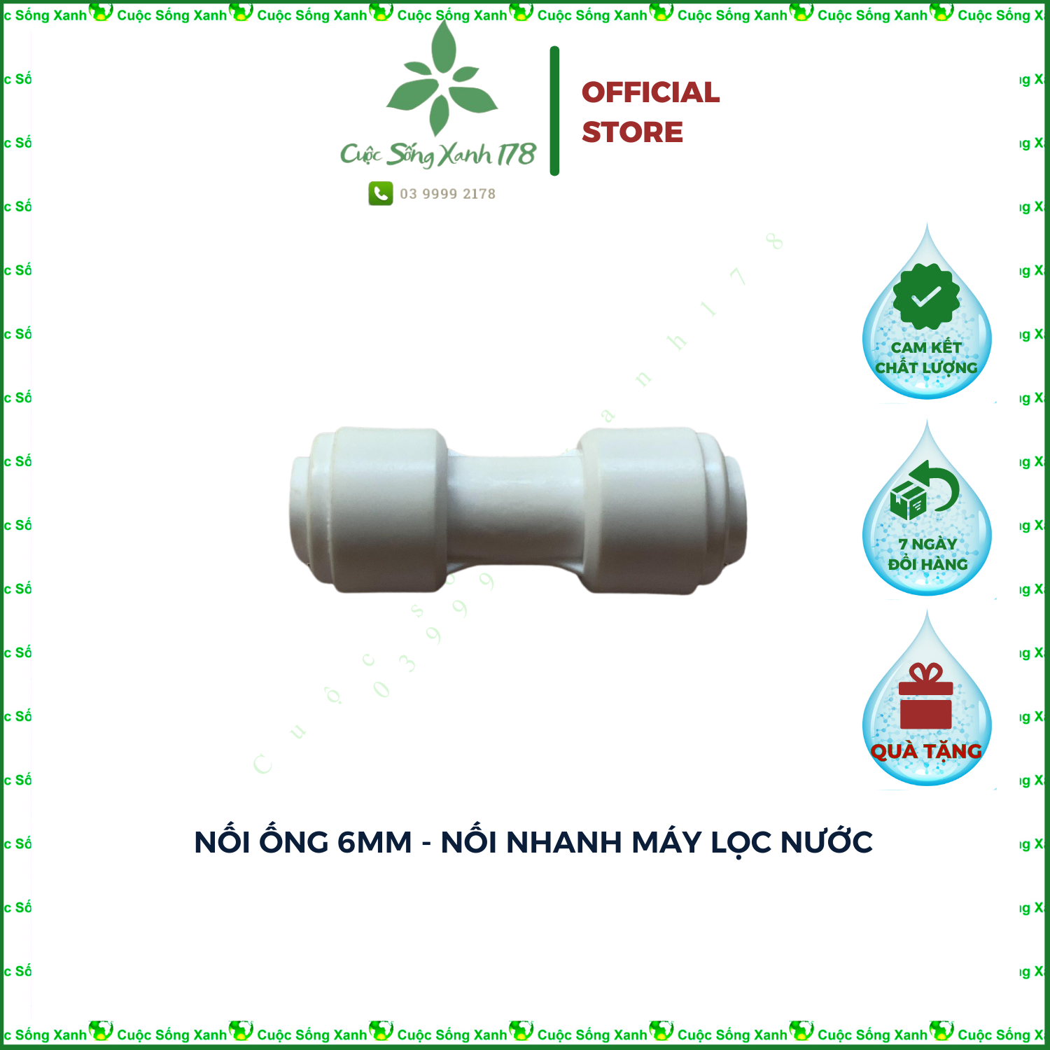 Nối ống 6mm, ống nước 6ly, nối nhanh máy lọc nước