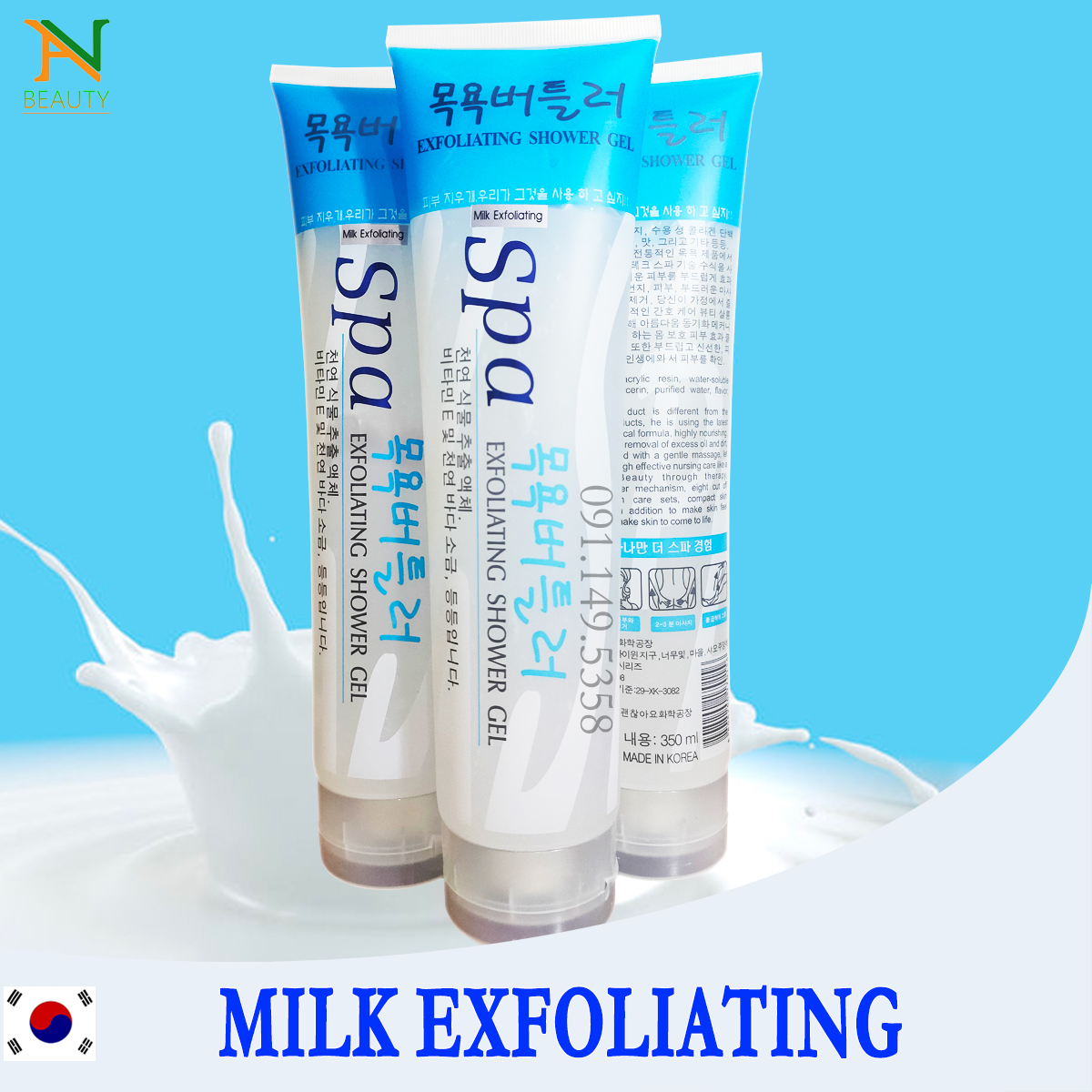 Tẩy tế bào chết Spa Hàn Quốc Milk Exfoliating - Hương Sữa Chuẩn SPA