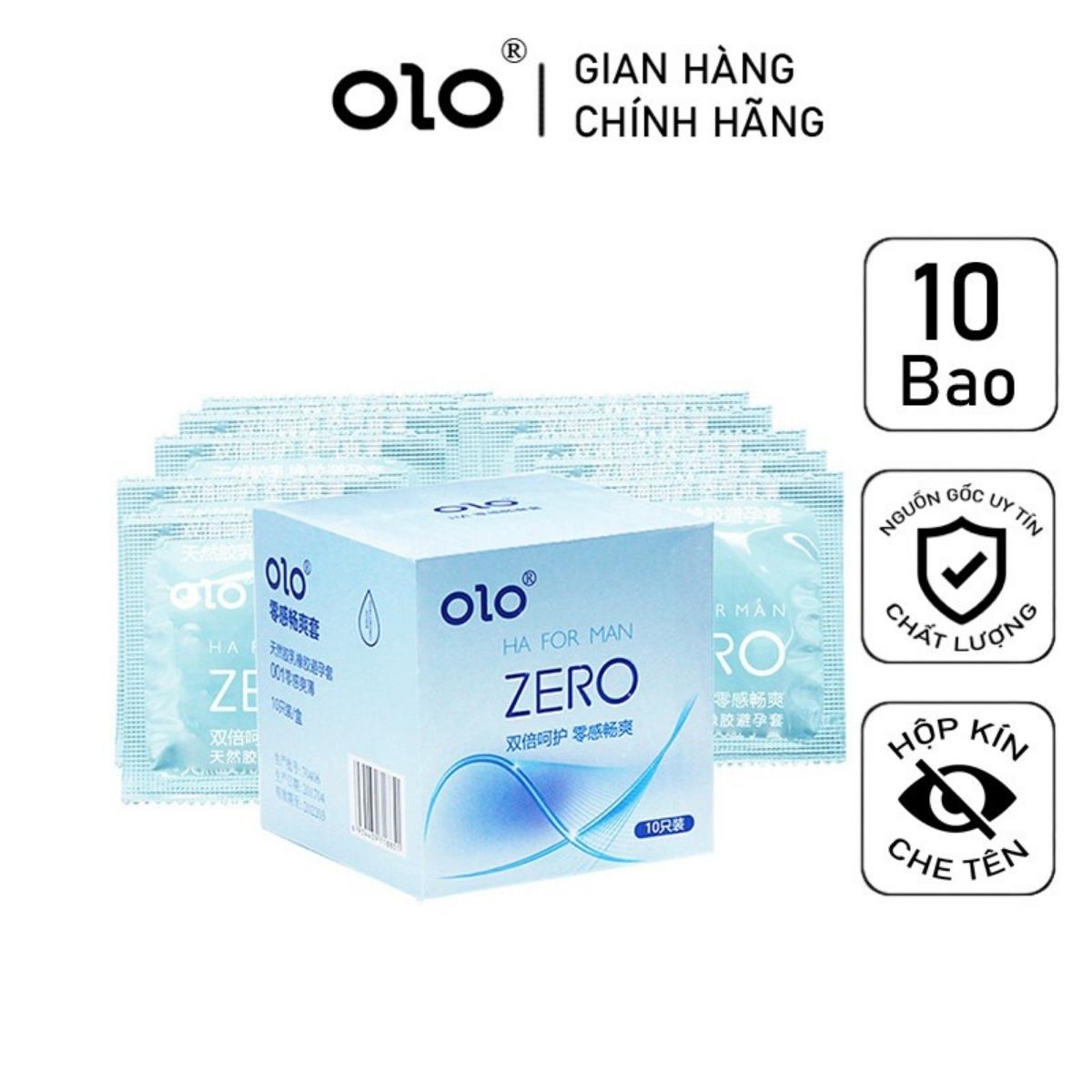 Bcs siêu mỏng zero ha for man siêu mỏng - bao cao su olo siêu mỏng zero 10 cái
