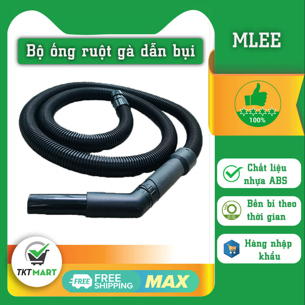 Ống hút bụi gân nhựa - ống ruột gà máy hút bụi MLEE Trung Quốc giá rẻ bền đẹp chất lượng cao, chính hãng