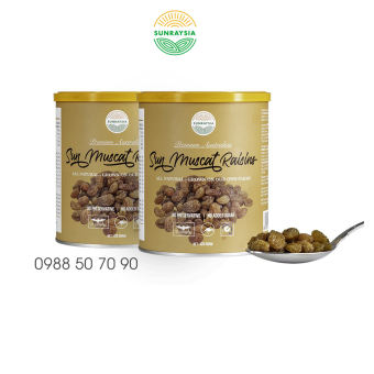 Combo 2 lon nho khô cao cấp Úc Sunraysia Sunmuscat- Nho khô Úc Sunraysia