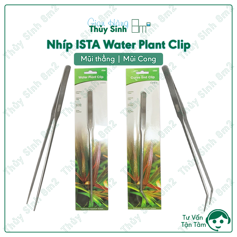Nhíp ISTA Mũi Nhọn ĐẩuThẳng, Đầu Cong - Dùng Chăm Sóc, Trồng Cây Thủy Sinh - 8m2