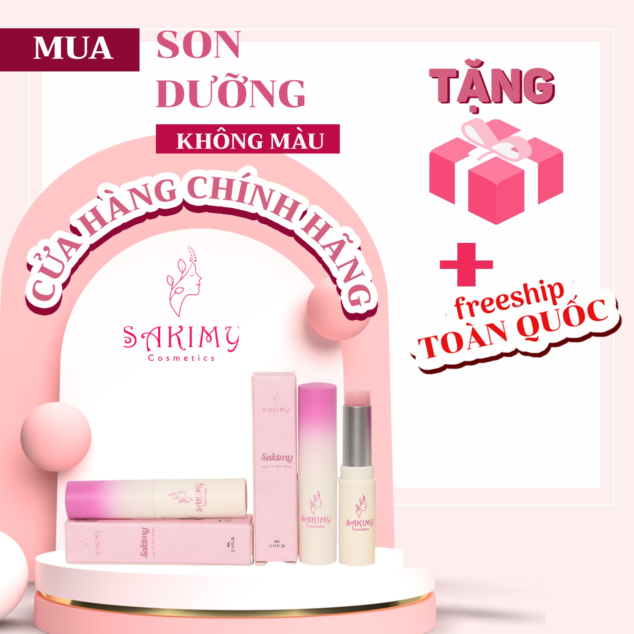 Son dưỡng ẩm cho đôi môi mềm mịn căng mọng kèm quà tặng ngẫu nhiên