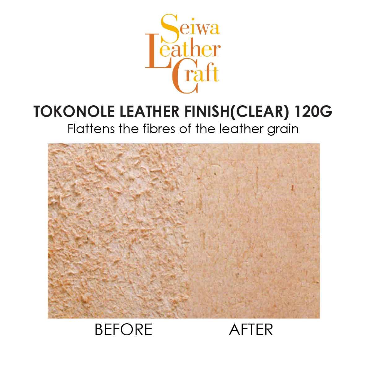 Seiwa Tokonole Leather Finish Burnishing Gum 120ml Clear Leathercraft  convenient