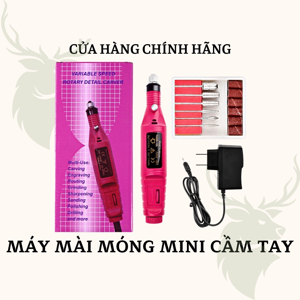 Máy Mài Móng Làm Nai Chính Hãng - Máy Mài Mini , Máy Mài Móng Cầm Tay Nail có điều chỉnh tốc độ mài chuyên dụng cho dân làm nail