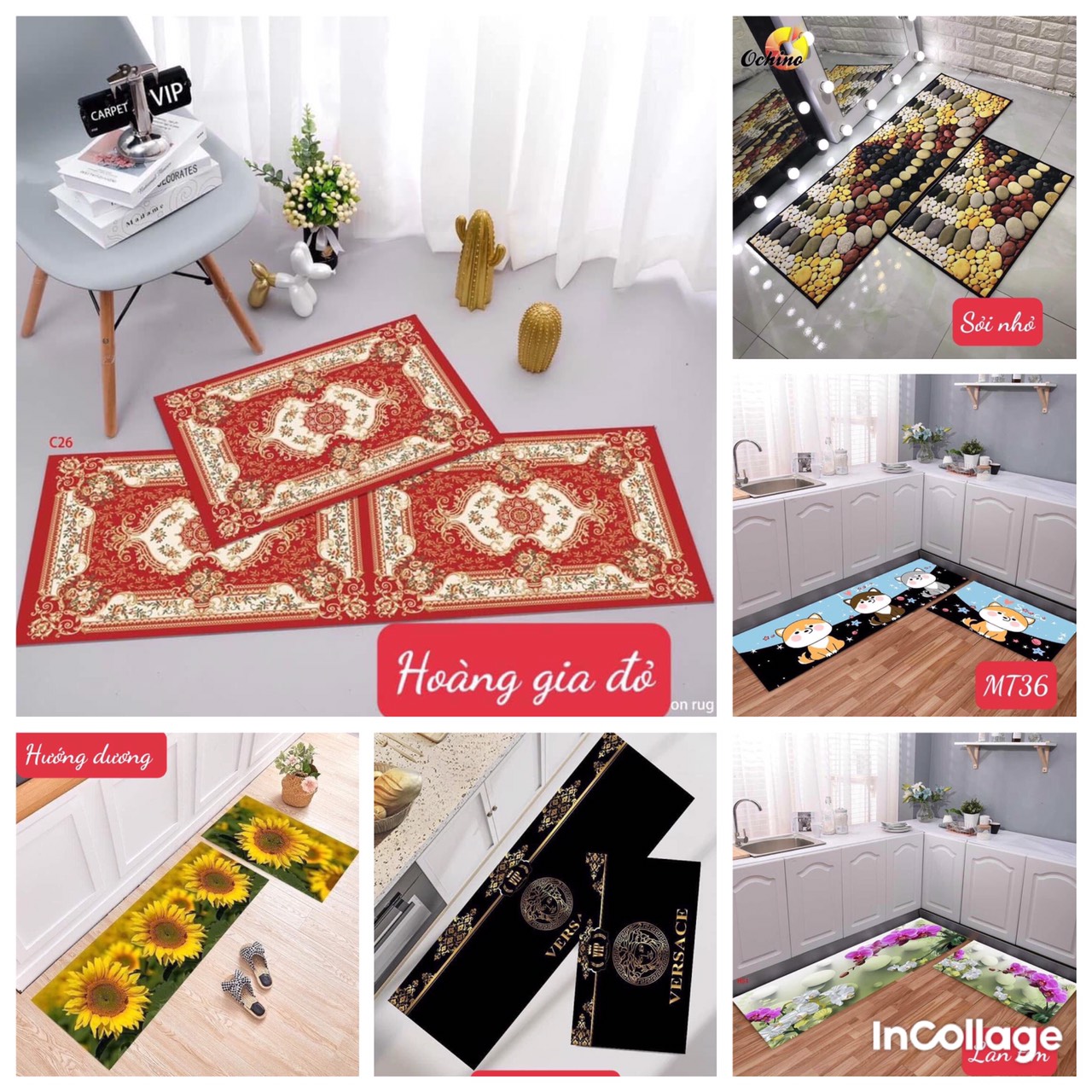 Thảm bếp ,thảm chùi chân nhà bếp, phòng khách hàng đẹp
