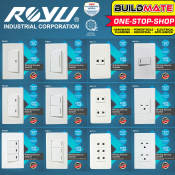 ROYU Wide Series Universal Outlet Switch with LED Reflector