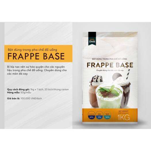 Bột Frappe Base 1KG Chống Tách Lớp