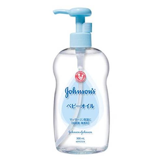 DẦU DƯỠNG DA VÀ MASSAGE CHO BÉ JOHNSON BABY NHẬT BẢN (CHAI 300ML - DÒNG MÀU XANH KHÔNG MÙI)