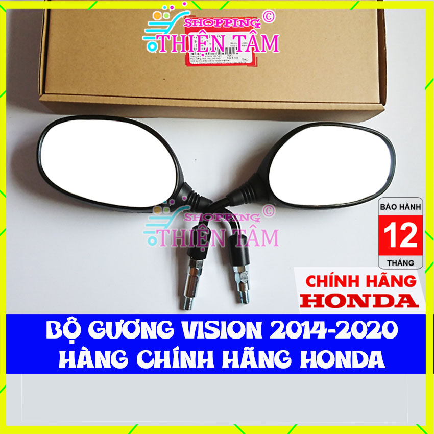Gương chiếu hậu xe máy vision mẫu 2014 -2020 2014 2015 2016 2017 2018 2019 2020 chính honda