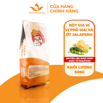 Bột Gia Vị Phô Mai & Ớt Jalapeno Cheese & Jalapeno Seasoning Túi 500g - Nguyên liệu nhập khẩu Philippines