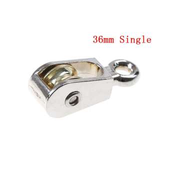 Fkend 36/52/75mm Metal sheave zinc alloy pulley mini single/double pulley for diy
