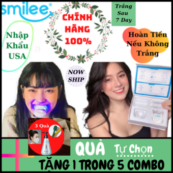 Smilee Bộ Kit Tẩy Trắng Răng Làm Trắng Răng Bằng Máy Làm Trắng Cùng Gel Smilee Tại Nhà Sau 7 Ngày