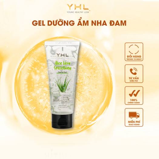 Gel Dưỡng Ẩm Nha Đam Lô Hội YHL Trắng Sáng Dịu Da 100ml Hàn Quốc