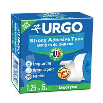 Băng keo lụa có độ dính cao Urgosyval 1.25cm x 5m
