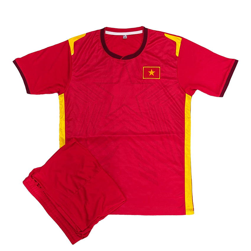 Bộ Quần Áo Đá Banh Việt Nam Màu Đỏ