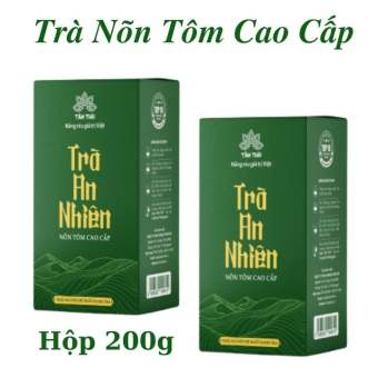 Trà Nõn Tôm Cao Cấp hộp 200g Trà Thái Nguyên Trà Xanh Tâm Thái An Nhiên Chè Nõn Tôm Thái Nguyên H200g