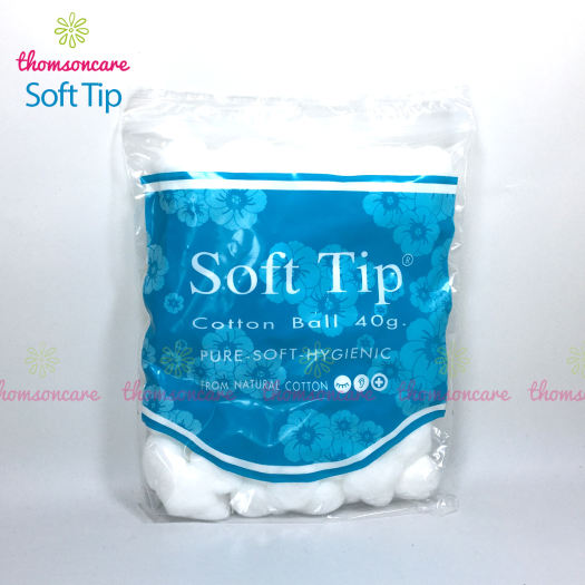Bông gòn đút tai cho mẹ sau sinh Softtip - Bông viên tròn Soft tip, dùng trong y tế, nút nhét lỗ tai, trang điểm, giảm ù tai