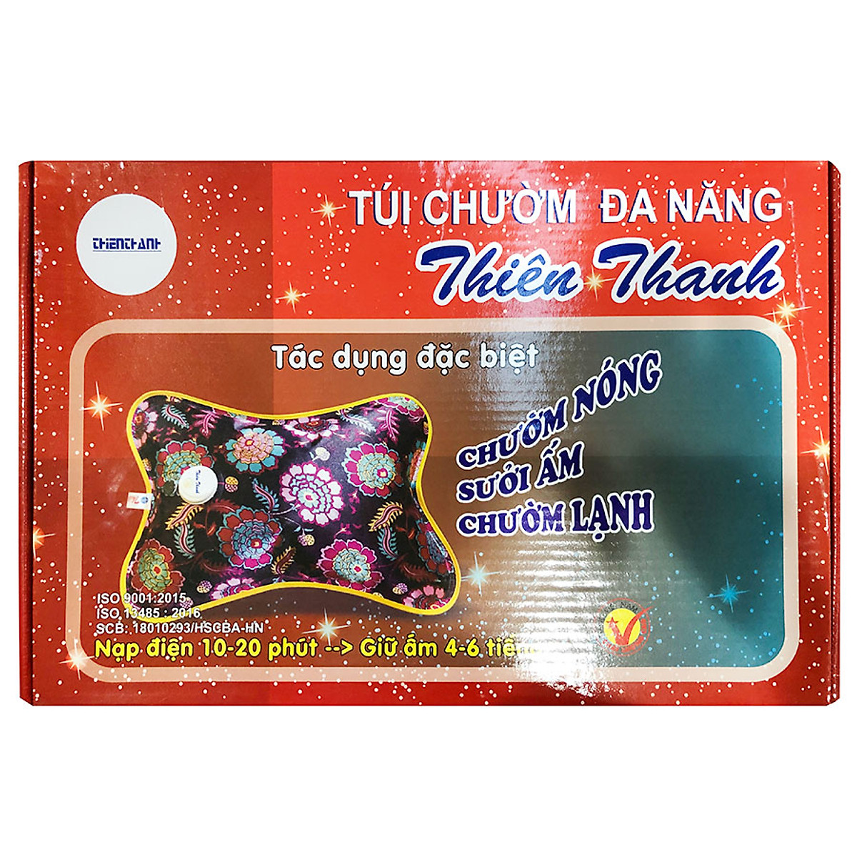 Túi chườm điện nóng lạnh Thiên Thanh cỡ lớn - giao màu ngẫu nhiên