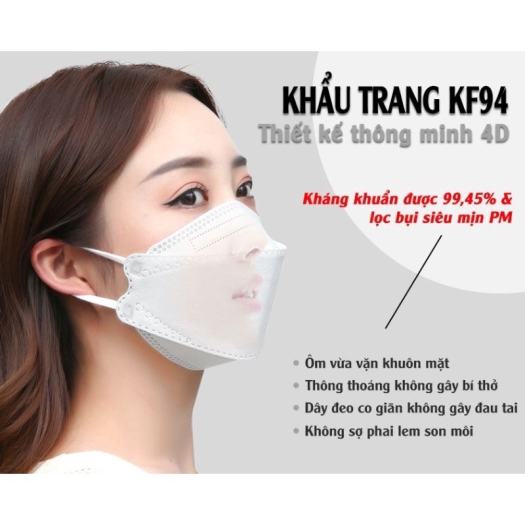 Khẩu trang kf94 hàn quốc An mask kháng khuẩn 4 lớp, công nghệ dập hàn quốc chống bụi mịn, tiêu chuẩn iso