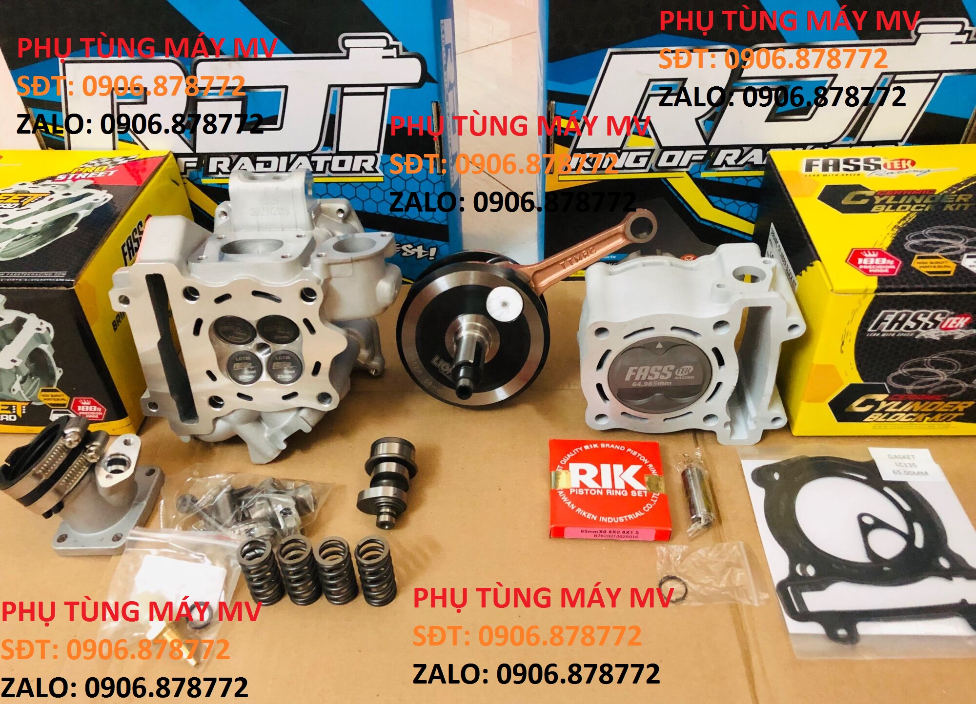 Combo đầu lòng dên 65 cộng 4.65li dành cho ex135/150. mạnh bền êm