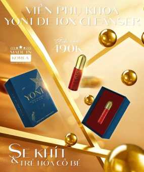 Viên đặt phụ khoa Yoni Las Beauty Detox Cleanser chính hãng Hàn Quốc, hỗ trợ làm sạch, chống viêm nhiễm và bảo vệ toàn diện