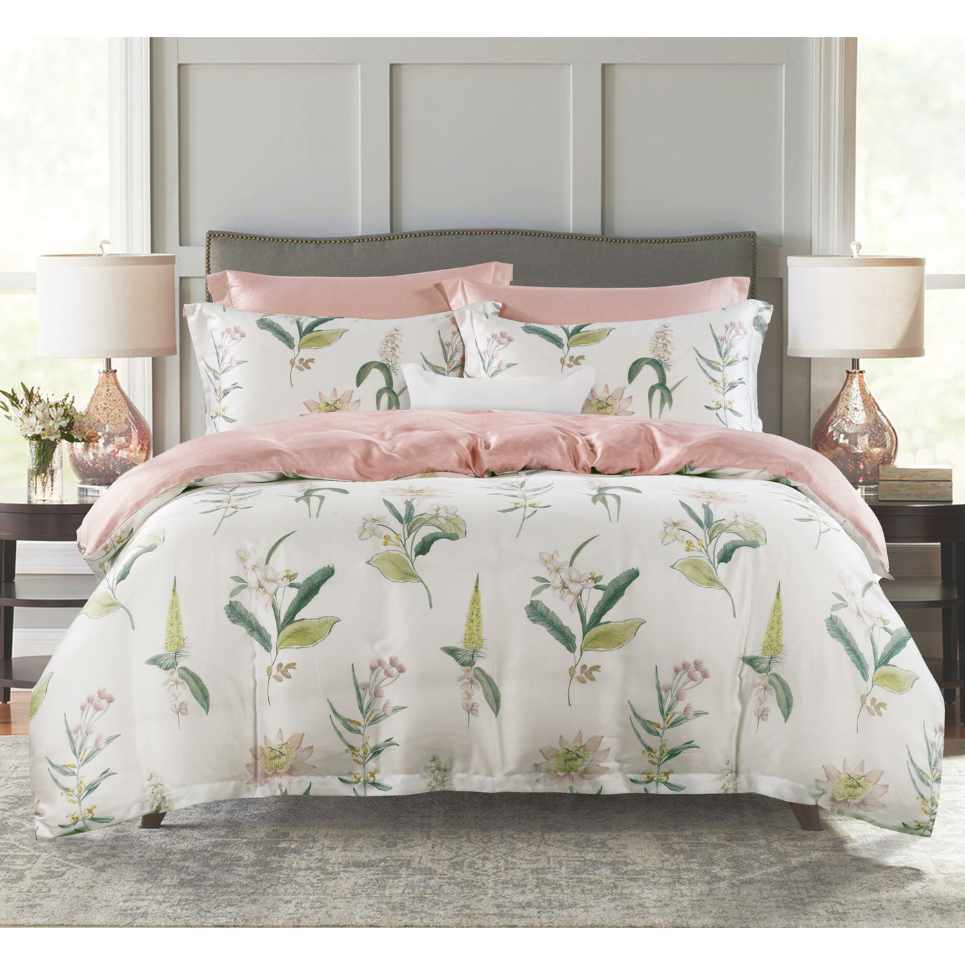(Quilt Cover Set) Horgen Silky Soft Series 100% Tencel Print Quilt Cover Set · v3